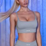 Strappy Sports Bra in Grey - Image 4