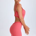 Ruffle-Appliqu?? Cut-Out Mini Dress in Coral - Image 3