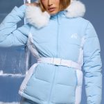 Ski Jacket with Detachable Sleeves in Baby Blue - Image 5