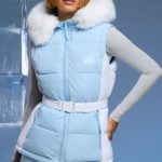 Ski Jacket with Detachable Sleeves in Baby Blue - Image 8