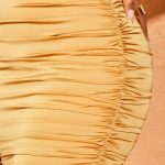 Ruched Corset Dress in Beige - Image 8