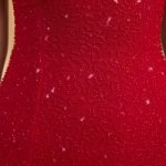 Embellished Strapless Cowl-Neck Mini Dress in True Red - Image 5
