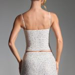Embellished Mid-Rise Micro Mini Skirt in White - Image 2