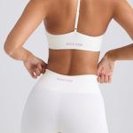 Super Sculpt Seamless High-Waist Mini Shorts in Eggshell - Image 2