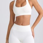 Super Sculpt Seamless High-Waist Mini Shorts in Eggshell - Image 4