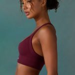 Super Sculpt Seamless Cross Back Sports Bra in Plum - Image 3