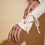 Long Sleeve Sweetheart Neckline Mini Dress in Ivory - Image 6