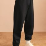 Relaxed Fit Joggers in Black