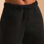 Relaxed Fit Joggers in Black - Image 4