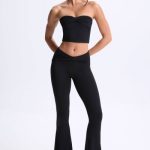 Twist-Front Bandeau Top in Black - Image 6