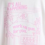 Oversized Short-Sleeve T-shirt in White - Image 4