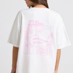 Oversized Short-Sleeve T-shirt in White - Image 8