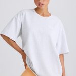 Oversized T-Shirt in Grey Marl - Image 2