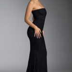 Embellished Corset Gown in Black - Image 3