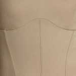 Brushed Twill Square Neck Tailored Top in Taupe - Image 4