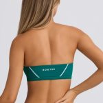 Soft Active Bandeau Sports Bra in Varsity Green - Image 2