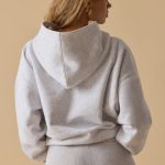 Oversized Hooded Sweatshirt in Heather Grey - Image 2