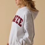 Oversized Hooded Sweatshirt in Heather Grey - Image 3
