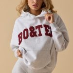 Oversized Hooded Sweatshirt in Heather Grey - Image 6