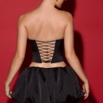 Bubble Hem Micro Mini Skirt in Black - Image 4