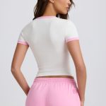 Cropped Baby T-Shirt in White - Image 3