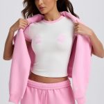 Cropped Baby T-Shirt in White - Image 8