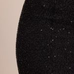 Embellished Bandeau Cowl Neck Maxi Dress in Black - Image 4
