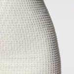 Embellished Plunge Neck Low Back Evening Gown in Ivory - Image 5