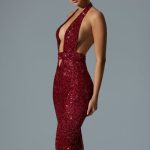 Embellished Cut-Out Open-Back Midaxi Dress in Red - Image 3
