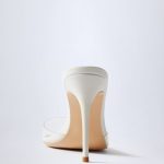 Almond-Toe Heeled Mules in Transparent PVC - Image 2