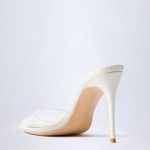 Almond-Toe Heeled Mules in Transparent PVC - Image 5