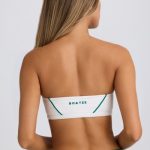 Soft Active Bandeau Sports Bra in White - Image 2