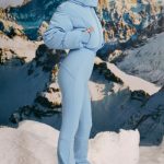 Fleece-Lined Hooded Ski Suit in Ice Blue - Image 3