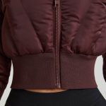 Ribbed Puffer Jacket in Brown - Image 4