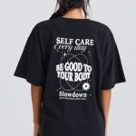 Oversized Short-Sleeve T-Shirt in Black - Image 6