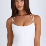 Halterneck Corset Top in White - Image 7