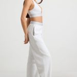 Petite High-Waist Straight-Leg Joggers in Grey Marl - Image 8