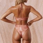 Halter Neck Bikini Top in Rust - Image 7