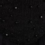 Plunge Neck Tulle Mini Dress in Black - Image 4