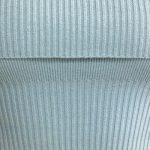 Bandeau Chunky Knit Crop Top in Dusty Teal - Image 5