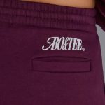 Relaxed Mid-Rise Joggers in Grape - Image 4