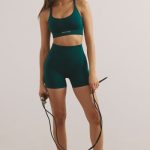 Strappy Define Luxe Sports Bra in Jade Green - Image 6