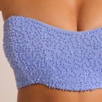 Embellished Strapless Corset Top in Powder Blue - Image 5