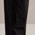 Wide Leg Cargo Trousers in Black - Image 8