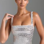 Embellished Square-Neck Top in White - Image 7