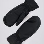 Faux-Leather Gloves in Black - Image 4