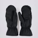 Faux-Leather Gloves in Black - Image 5