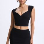 Mid-Rise Micro Mini Skirt in Black - Image 3