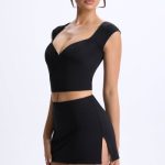 Mid-Rise Micro Mini Skirt in Black - Image 8