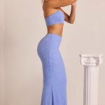 Embellished Mid-Rise Maxi Skirt in Powder Blue - Image 3